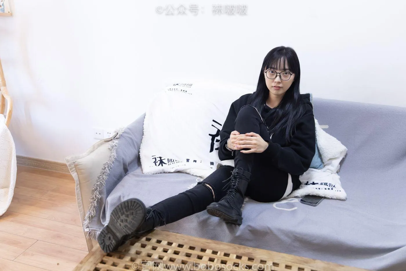 [BoBoSocks袜啵啵]NO.061 稚予-短靴、白棉袜、裸足 [145P]插图